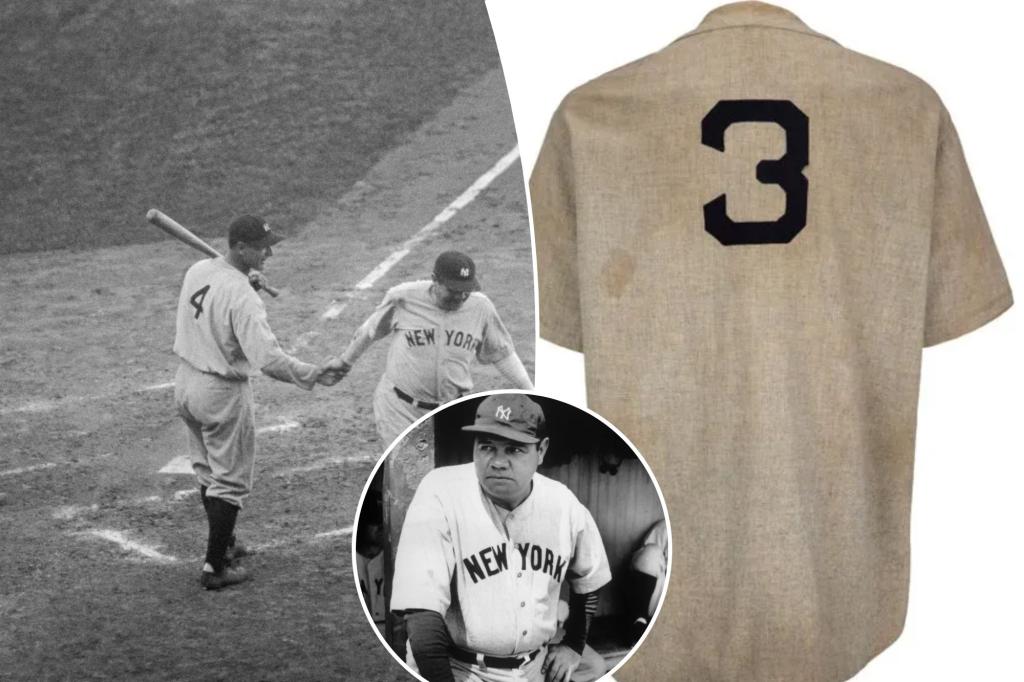 Jersey worn by Babe Ruth during 'Called Shot' homer could haul in $30 ...